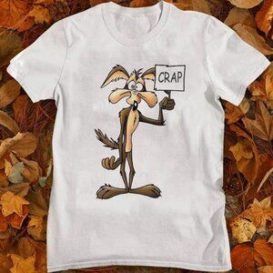 Wile E Coyote And Road Runner Cartoon Funny Parody Graphic Meme T-Shirt  90